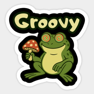 Groovy Frog Sticker